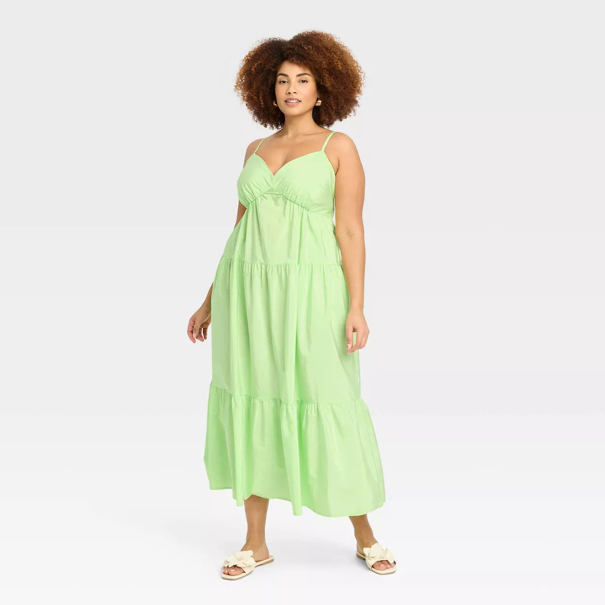 Women's Maxi Sundress - A New Day™ Green XXL | Target