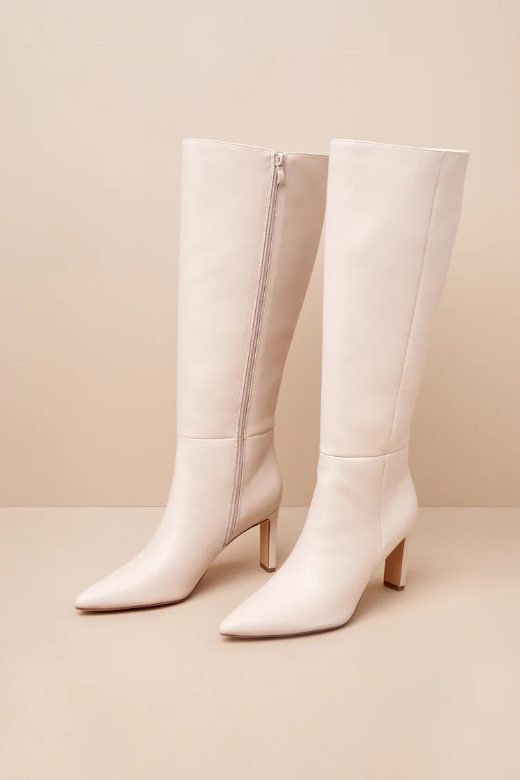 Elander Bone Pointed-Toe Over-the-Knee Boots
            Lulus
         $65
        Product Ratin... | Lulus