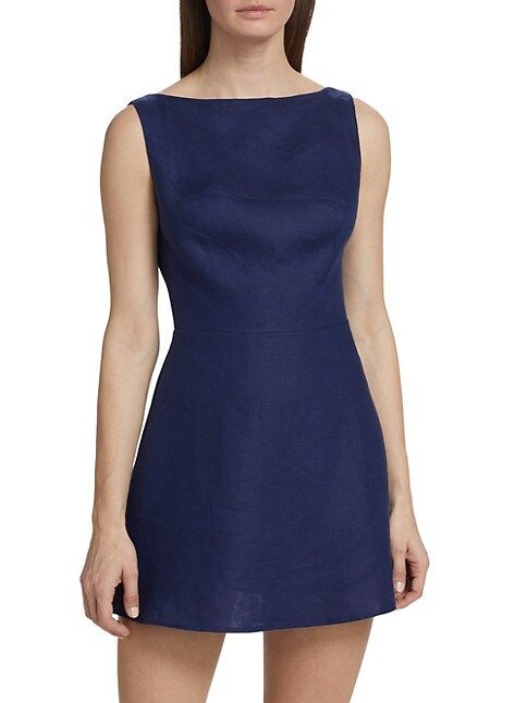 Zenni Linen Minidress | Saks Fifth Avenue