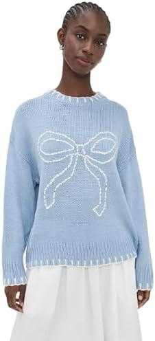 Bailey Rose Women's Bow Sweater | Amazon (US)