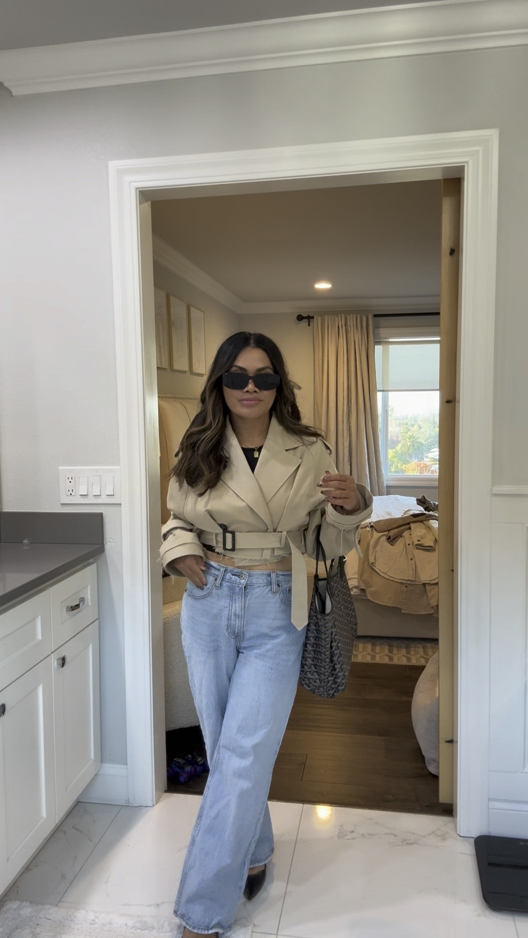 Casual fall outfit. Cropped trench is Zara, linked similar. 

Cropped trench coat, slingback heels 

#LTKFindsUnder100 #LTKSaleAlert #LTKWorkwear