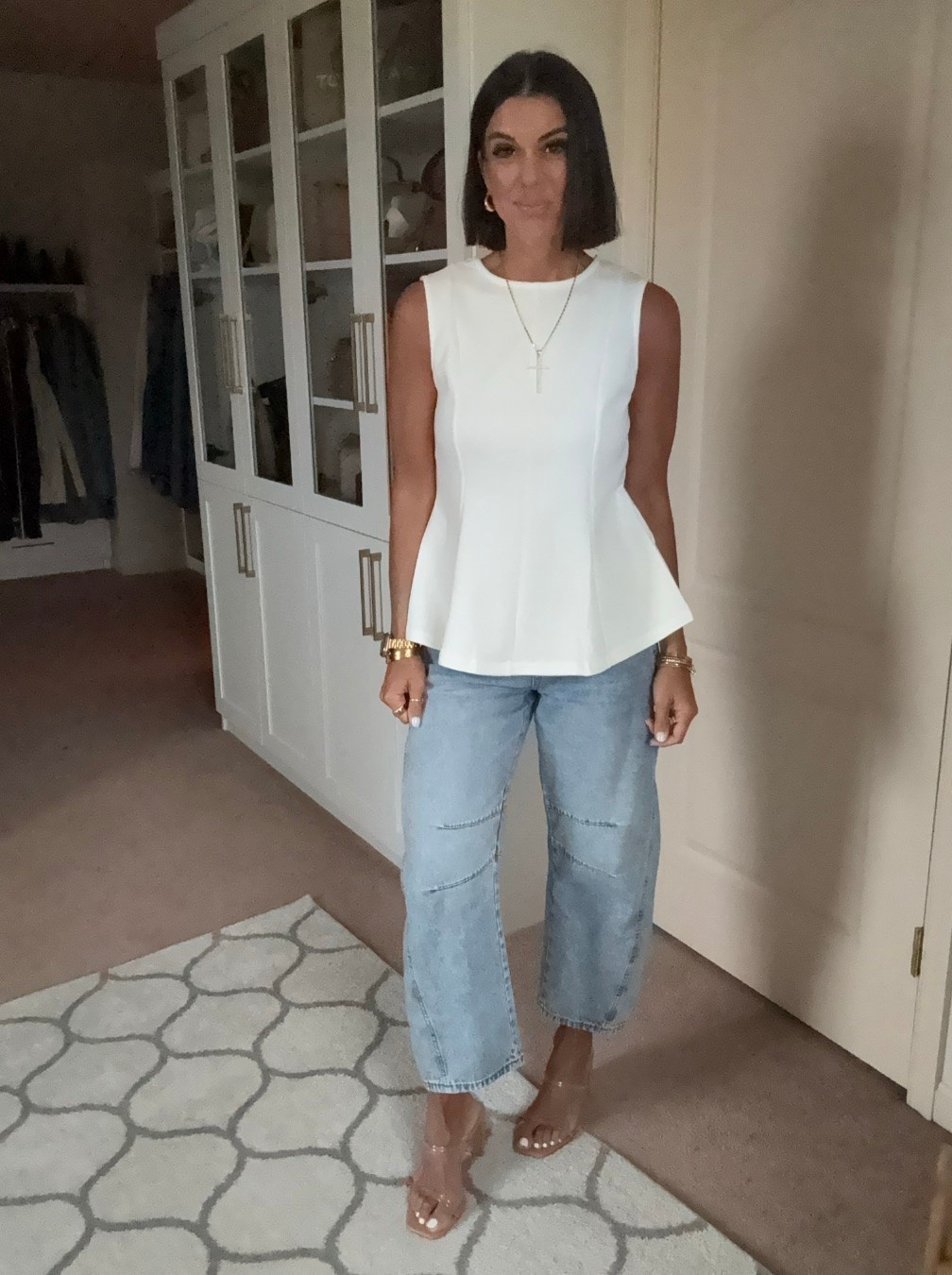 Size small in tank size 2 in jeans

#LTKdayinmylife #LTKgrwm #LTKmomlife