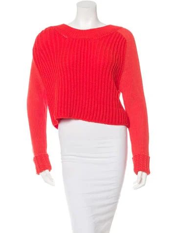 Open-Knit Mesh Cropped Sweater | The Real Real, Inc.