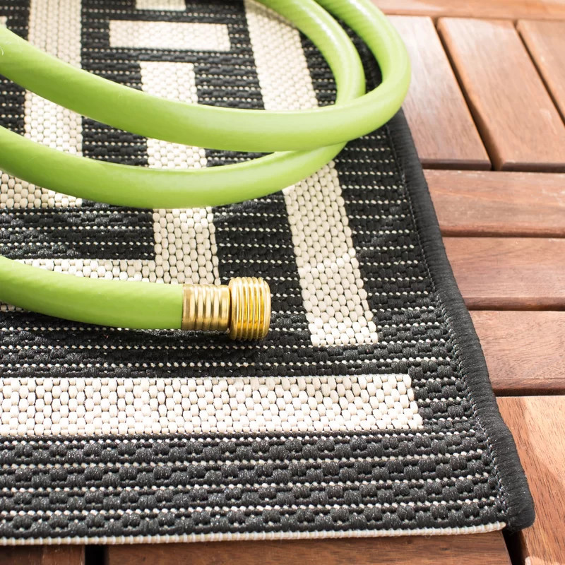 Arneshia Black/Beige Indoor/Outdoor Rug | Wayfair North America