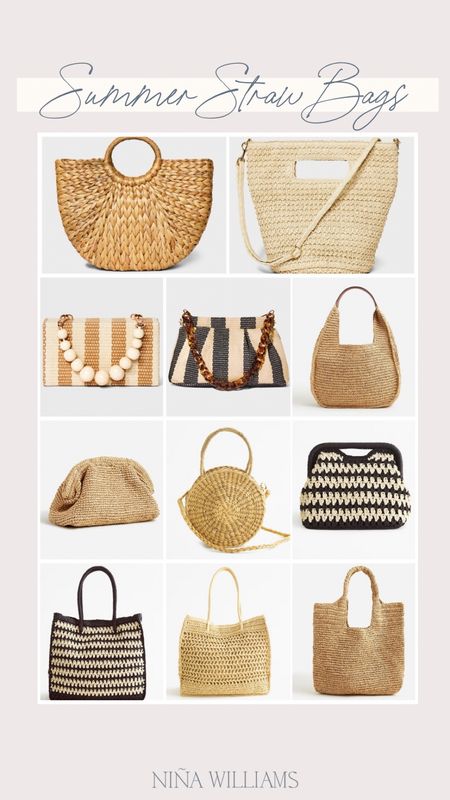 On trend summer straw handbags! Purse under $50 - beach bags - summer bags - summer clutch

#LTKFindsUnder100 #LTKItBag #LTKStyleTip