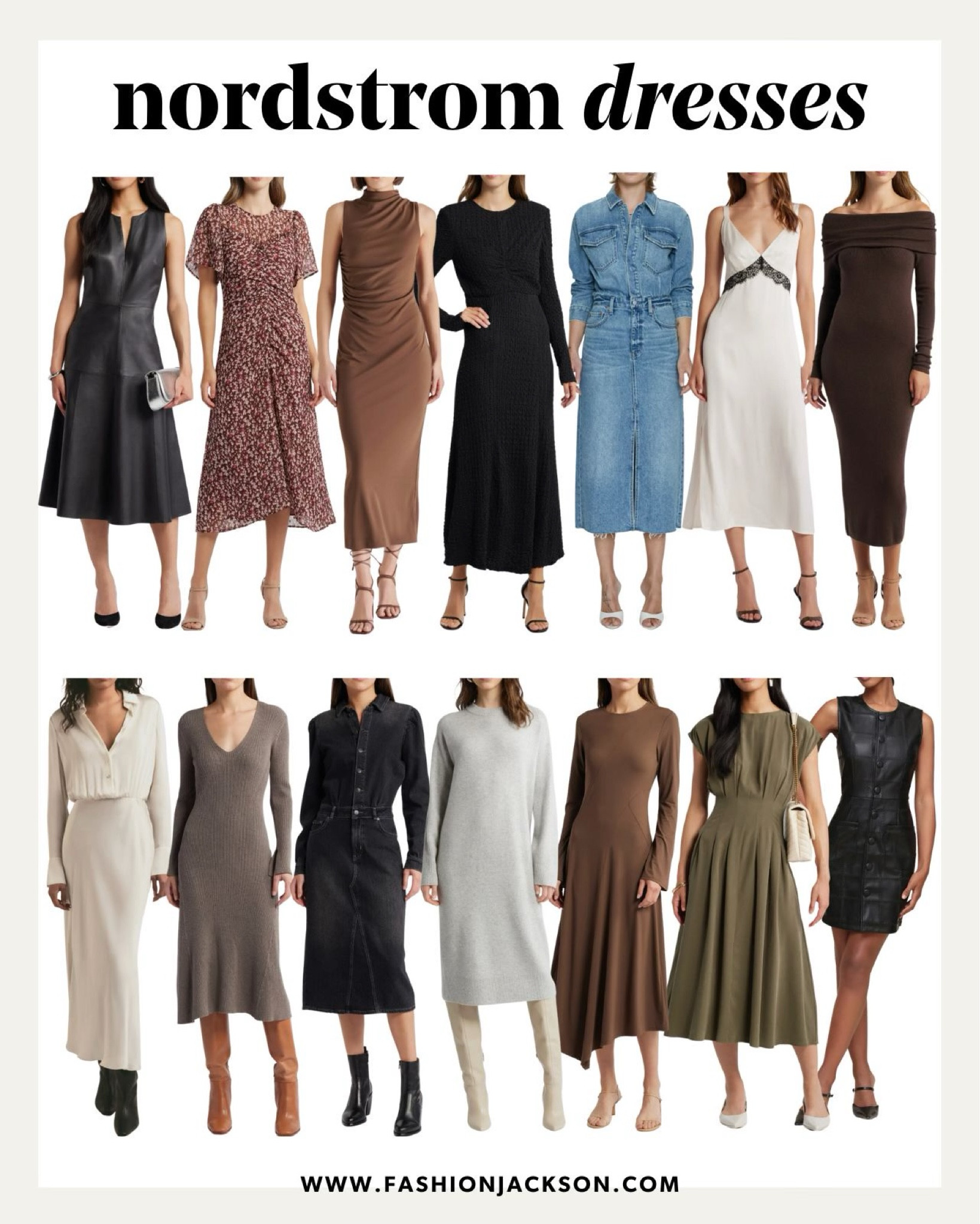 New dresses at @nordstrom! #nordstrom #nordstrompartner #fall #falldress #falloutfit #fallfashion #blackdress #midi #mini #leather #denim #nordstrom #fashionjackson

#LTKOver40 #LTKSeasonal #LTKStyleTip