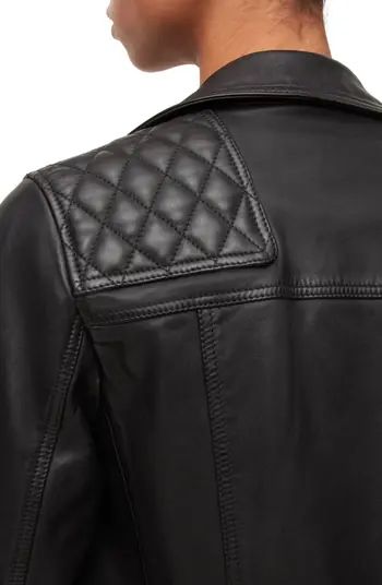 AllSaints Caden Leather Biker Jacket | Nordstrom | Nordstrom