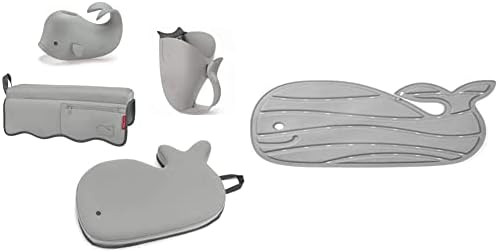Skip Hop Moby Baby Bath Set with Four Bathtime Essentials, Spout Cover, Bath Kneeler, Elbow Pad, and | Amazon (CA)