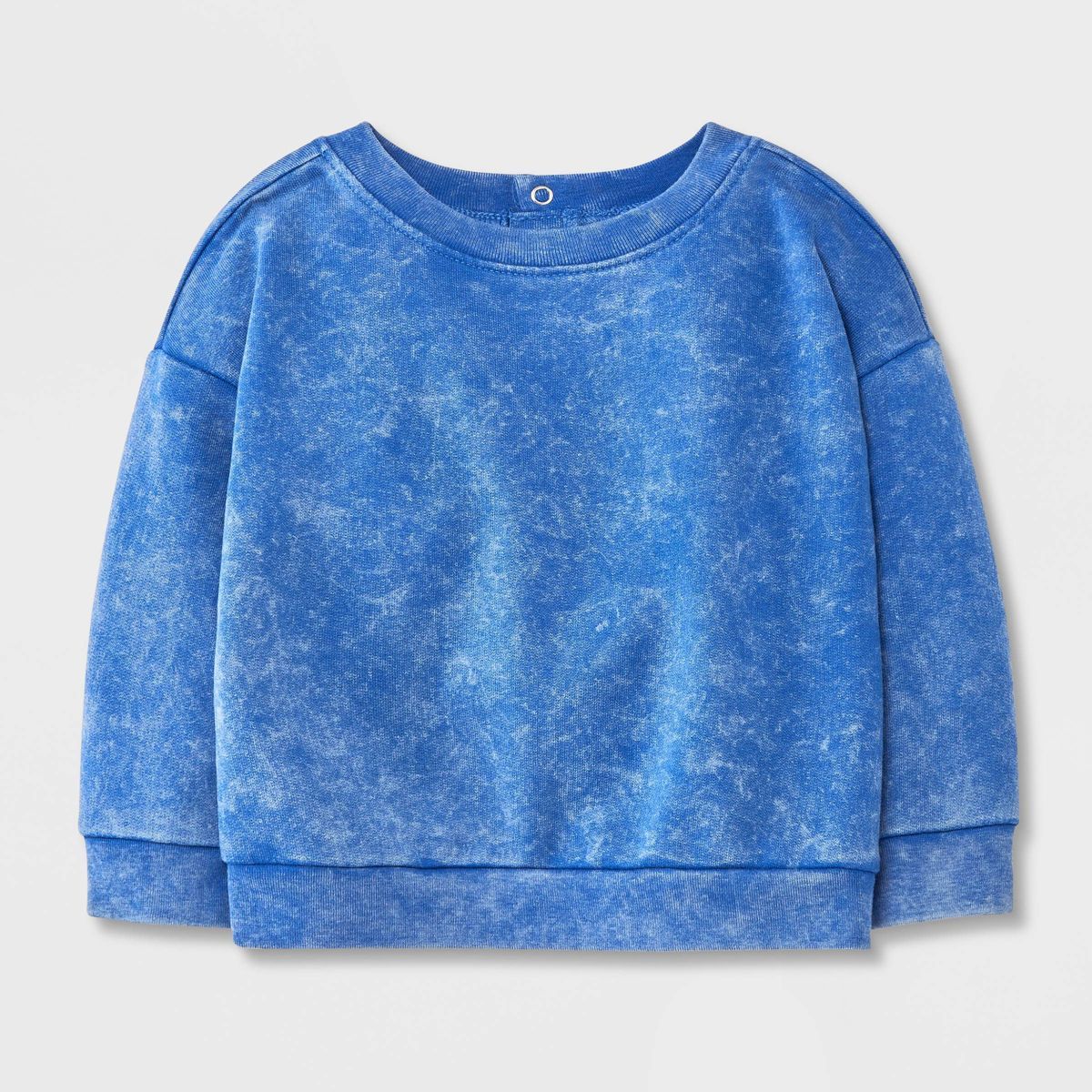Baby Boys' Sweatshirt - Cat & Jack™ Washed Blue 12M | Target