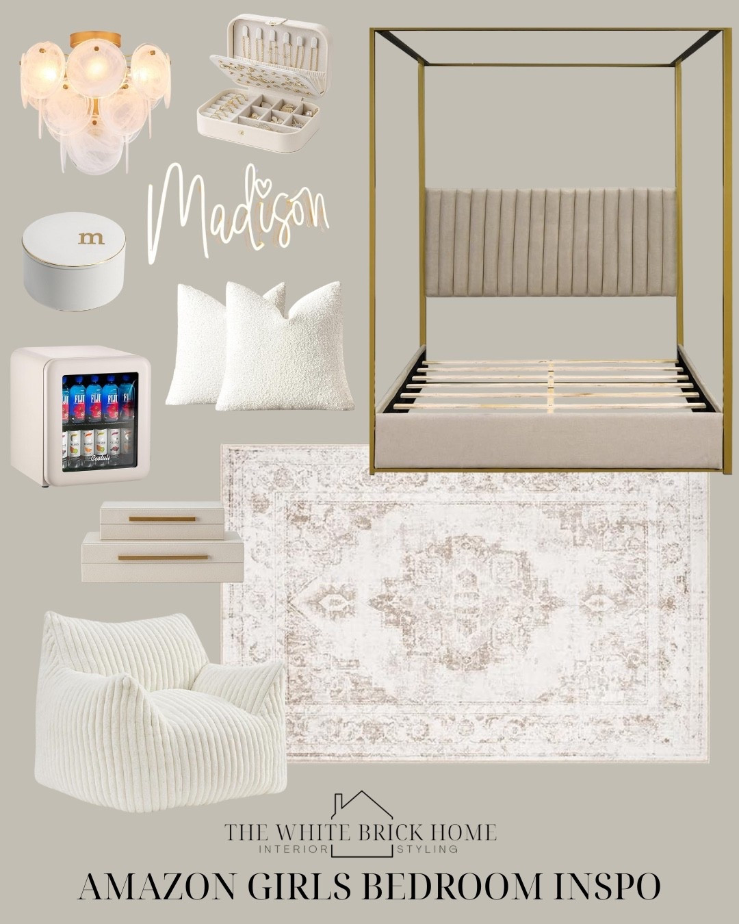 This canopy bed from Amazon is a beautiful find for only $210! I love it paired with this area rug, and a cozy bean bag chair for a neutral and sophisticated bedroom design. 
🖤🖤
Teen girl, teen girl bedroom, teen bedroom, girls room, girls bedroom decor, girls bedroom bed, girls room rug, girls room bedding, canopy bed, girls room pillows, girls room flush mount, girls room lighting, girls room decor, wall name, wall light name, jewelry box, neutral girls room, mini fridge, kids room, kids bedroom, girls room ideas, girls room design, Amazon, Amazon kids room, Amazon teen girls bedroom, Amazon girls bedroom, Amazon bedroom, Amazon home 


#LTKSaleAlert #LTKKids #LTKHome