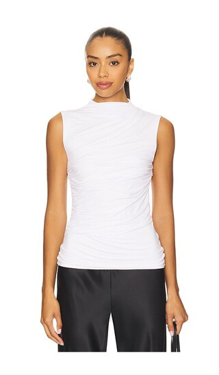 Sleeveless Twist Top in White | Revolve Clothing (Global)