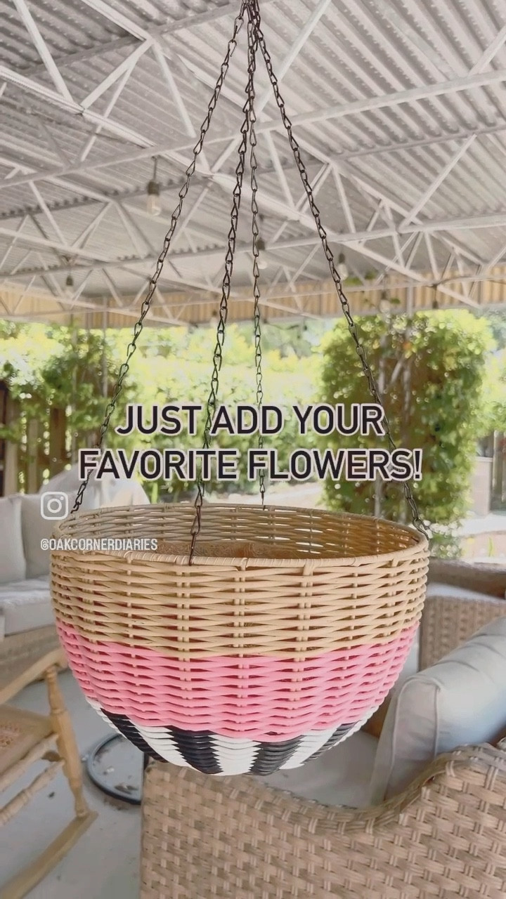 Easy DIY: I turned these cute baskets into hanging planter baskets using these items from Lowe’s! It look five minutes, just add your favorite flowers! 

#LTKhome #LTKSeasonal