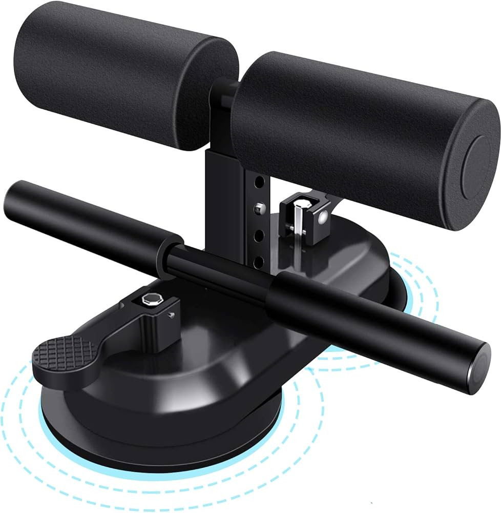 Sit Up Bar Floor, Portable Sit Up Exercise Equipment with 2 Strong Suction Cups and Adjustable Fo... | Amazon (US)