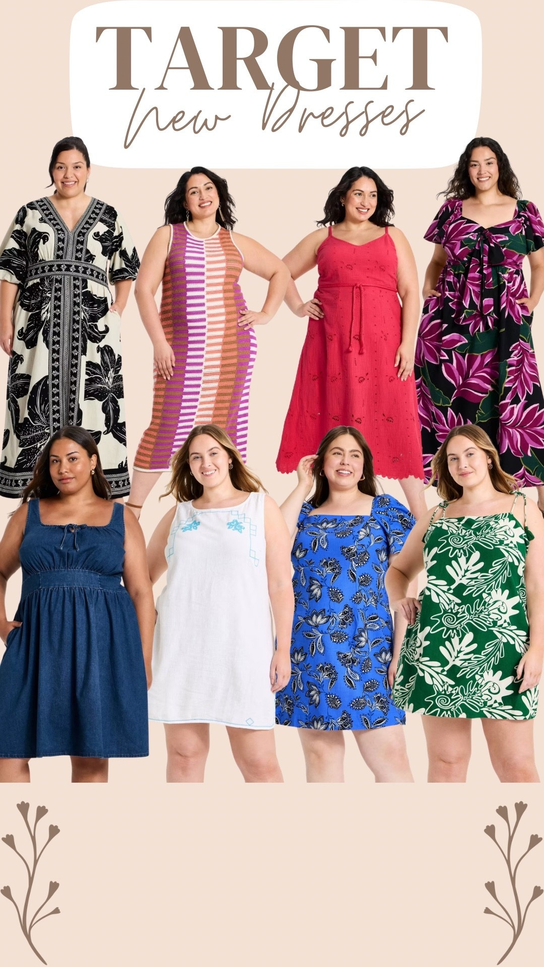 New women’s summer dresses at Target! Available up to a 4X and all 40% off right now.

#LTKSaleAlert #LTKPlusSize #LTKSeasonal