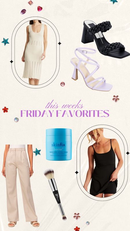 Friday favorites ✨
some favorite pieces you loved this week and a couple of pieces that I’m eyeing right now on sale! 

Tennis dress, SkinFix, moisturizer, trousers, crochet dress, casual heel, favorite brush, makeup brush 

#LTKSeasonal #LTKsalealert #LTKbeauty