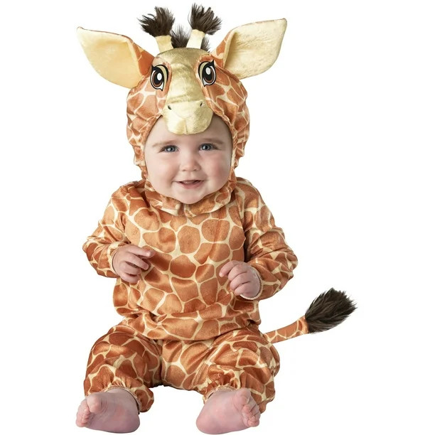 InCharacter Costumes Giraffe Halloween Fantasy Costume Unisex, Infant 0-1, Beige - Walmart.com | Walmart (US)