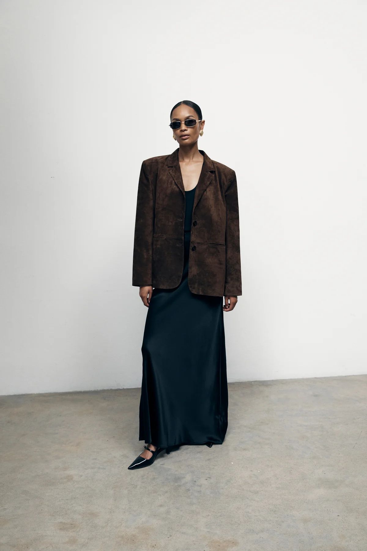 Brown Suede Blazer | DE SAVARY LONDON