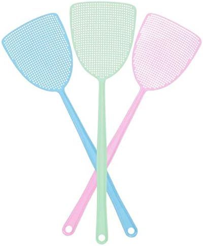 Fly Swatter, Strong Flexible Manual Swat Set Pest Control, Assorted Colors (3 Pack) (3 Colors) | Amazon (US)