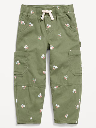 Pull-On Baggy Barrel-Leg Cargo Pants for Toddler Girls | Old Navy (US)