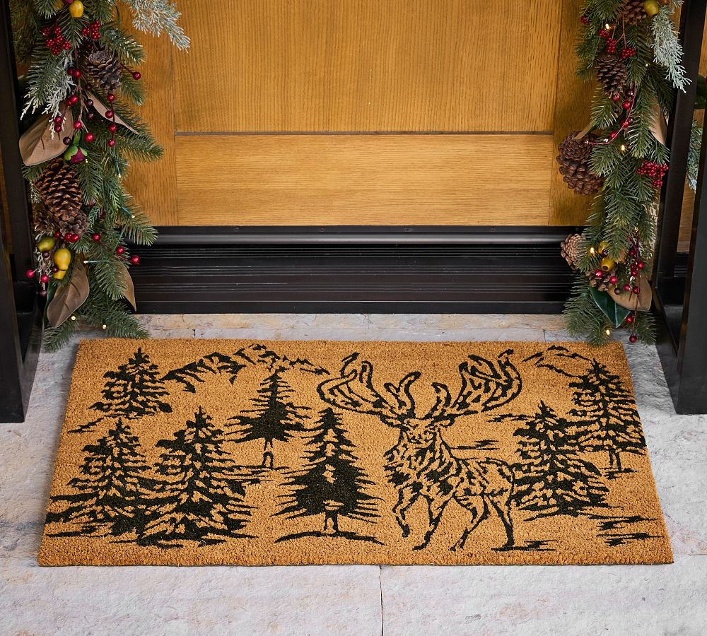 Rustic Forest Doormat | Pottery Barn (US)