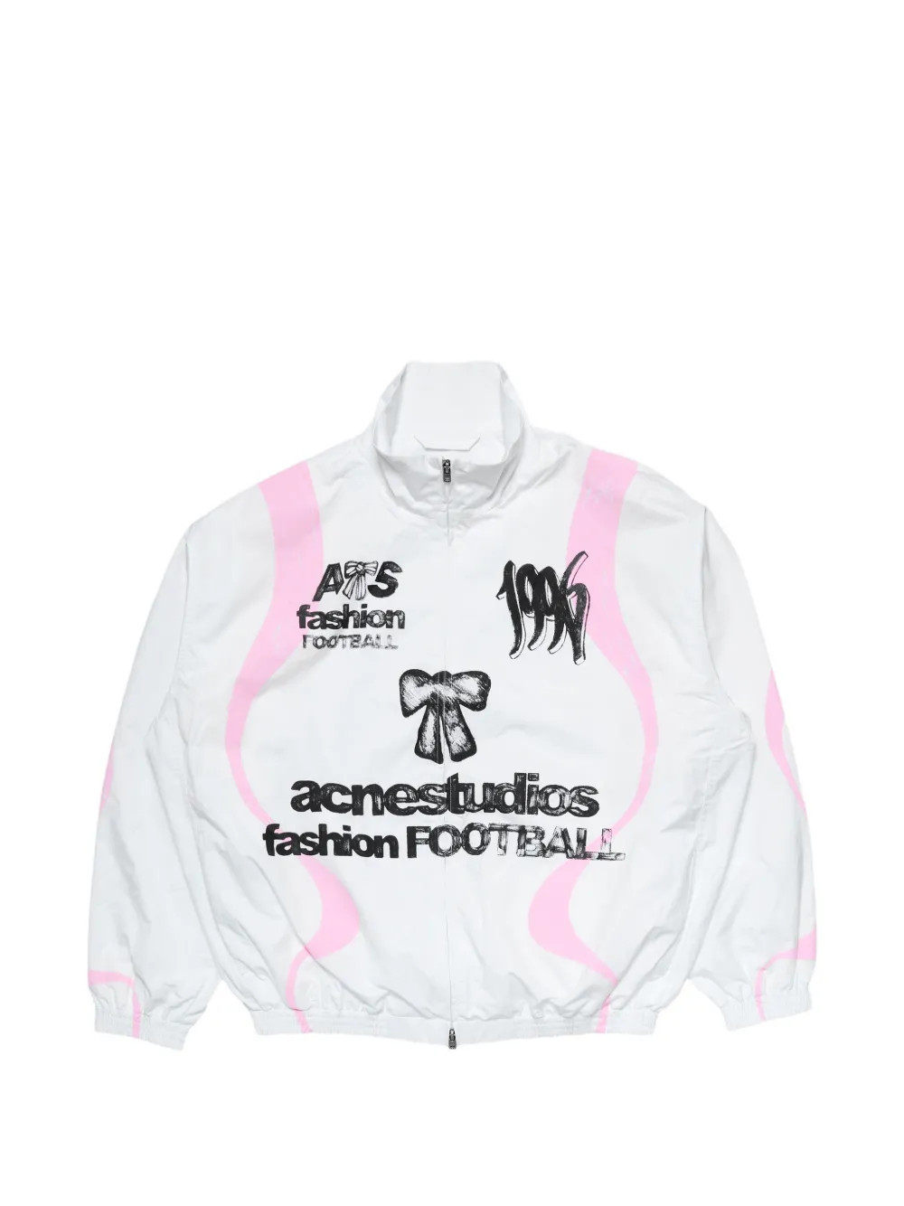 Acne Studios technical jacket with logo - White | Farfetch Global