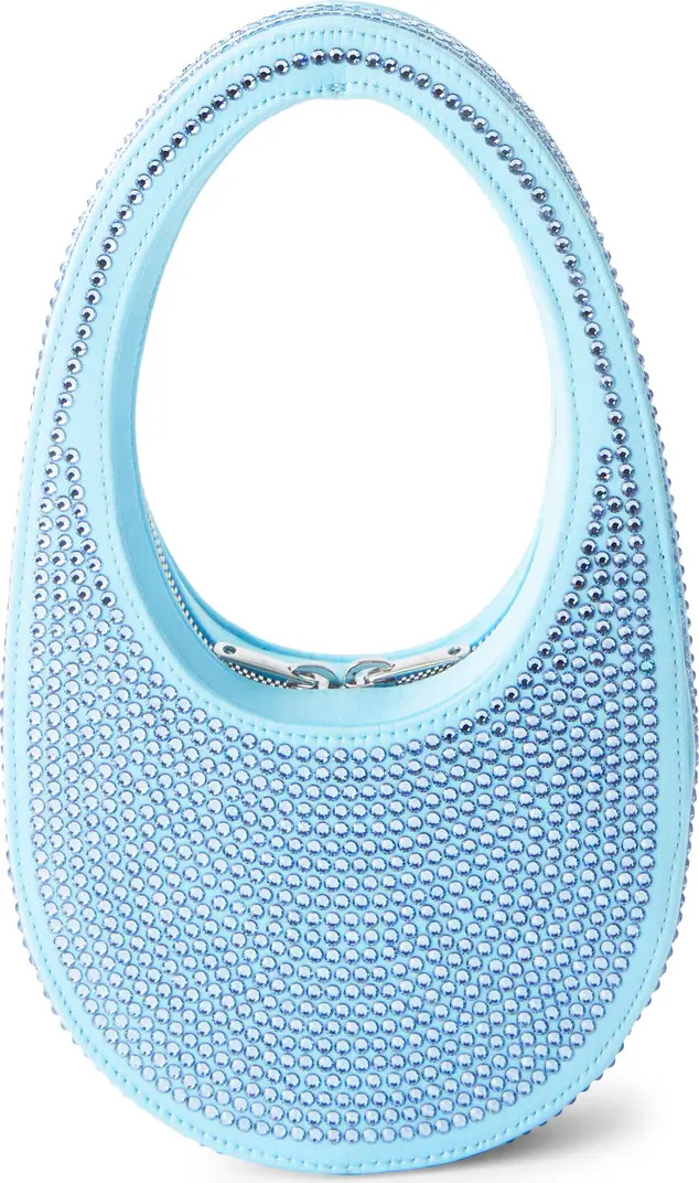 Mini Crystal Swipe Leather Top Handle Bag | Nordstrom