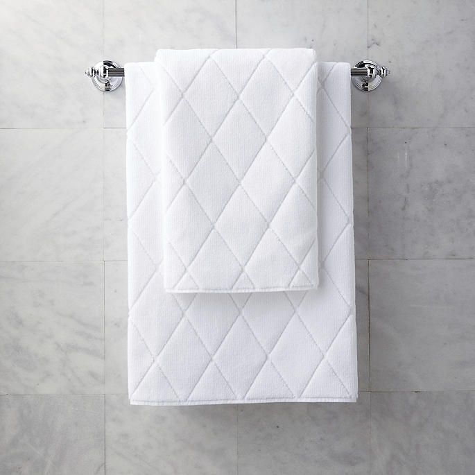 Resort Textured Diamond Bath Towels | Frontgate | Frontgate