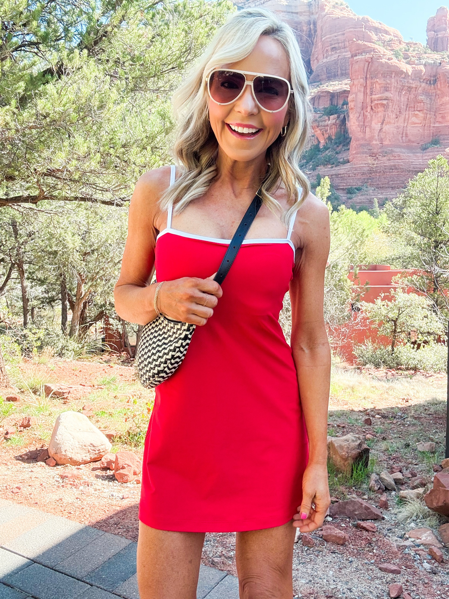 taking it to the house in nature! wearing XS in workout dress | 

#LTKActive #LTKFindsUnder100 #LTKTravel