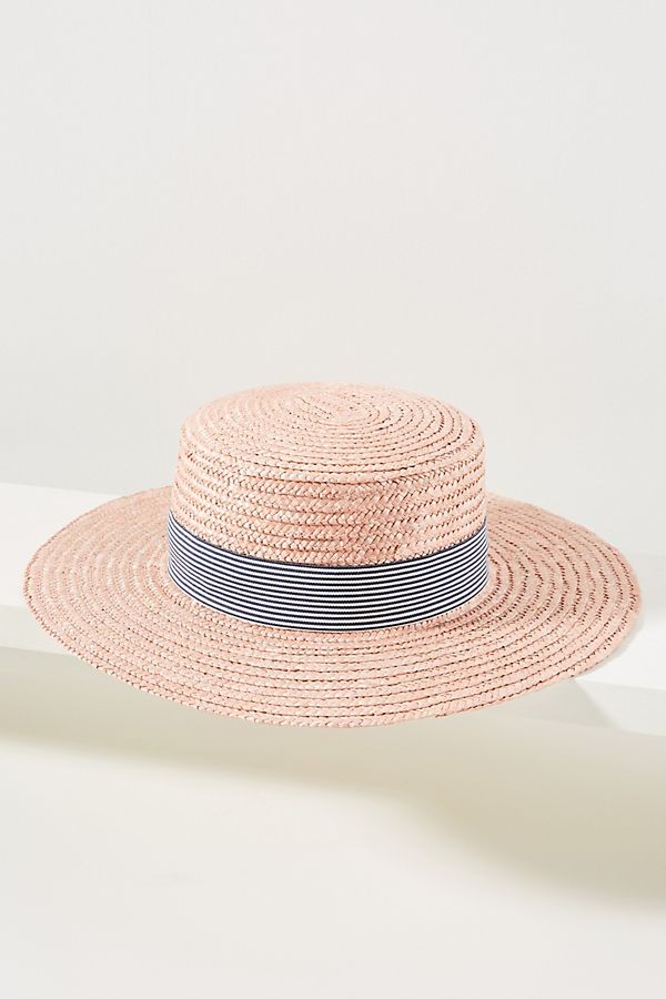 Presley Trimmed Boater | Anthropologie (US)
