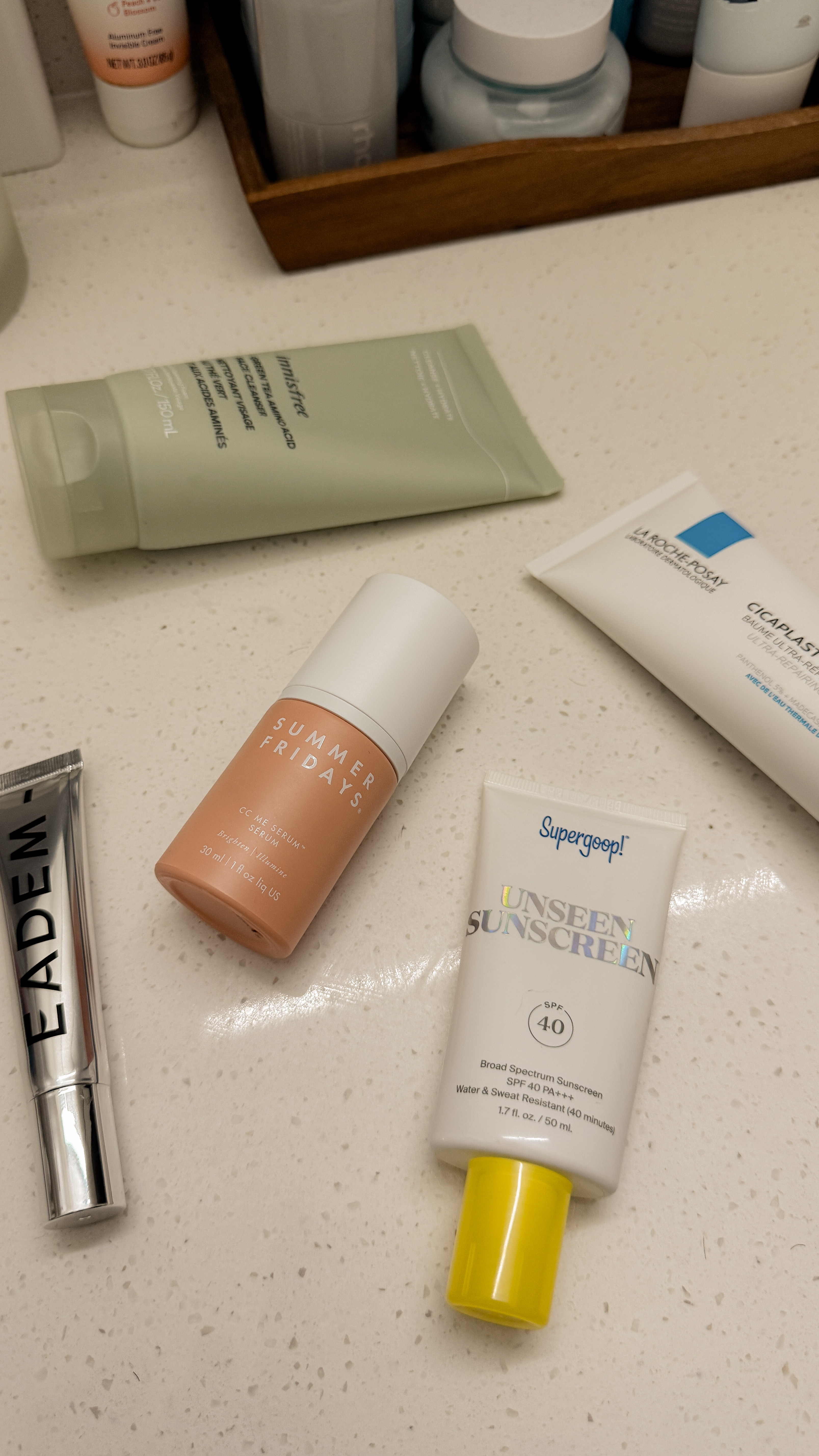 my go to 5-minute skincare routine 🧴 cleanser, toner, serum, moisturizer, sunscreen & lip balm 💕

#beauty #skincare #skincaretips #5minuteskincare

#LTKFindsUnder50 #LTKWatchNow #LTKBeauty