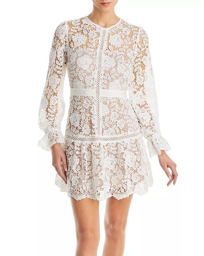 Crochet Lace Mini Dress - 100% Exclusive | Bloomingdale's (US)