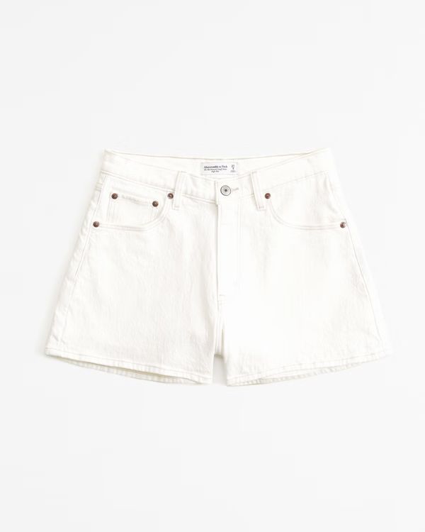 Women's Curve Love High Rise 90s Cutoff Short | Women's Bottoms | Abercrombie.com | Abercrombie & Fitch (US)