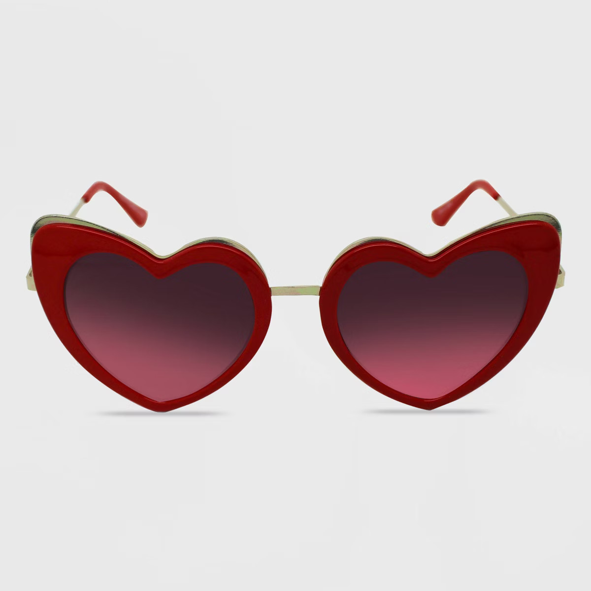 Women's Valentine's Day Heart Sunglasses - Wild Fable™ Red: Maximum UV Protection, Medium Fit | Target