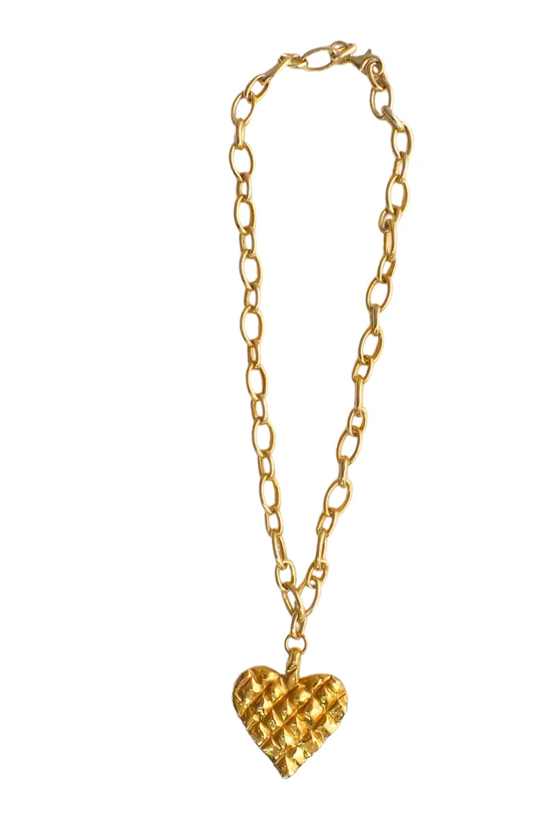 MELTED HEART NECKLACE IN GOLD | Oz Objects | CULT MIA | CULT MIA UK LTD