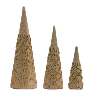 Woven Rope Cone Tree (Set of 3) | Wayfair North America