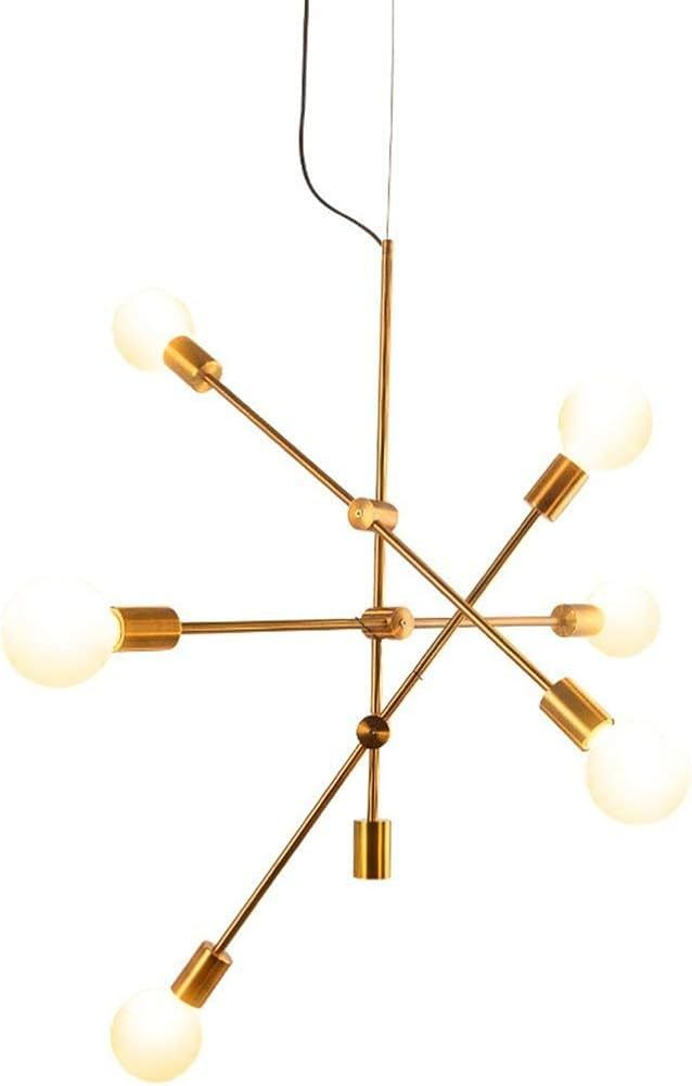 NZDY Light Lamp Nordic Chandeliers, Postmodern s Art Restaurant Glass Ball Tree Branches Molecula... | Amazon (US)