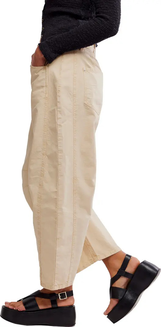 Free People Good Luck Barrel Leg Pants | Nordstromrack | Nordstrom Rack