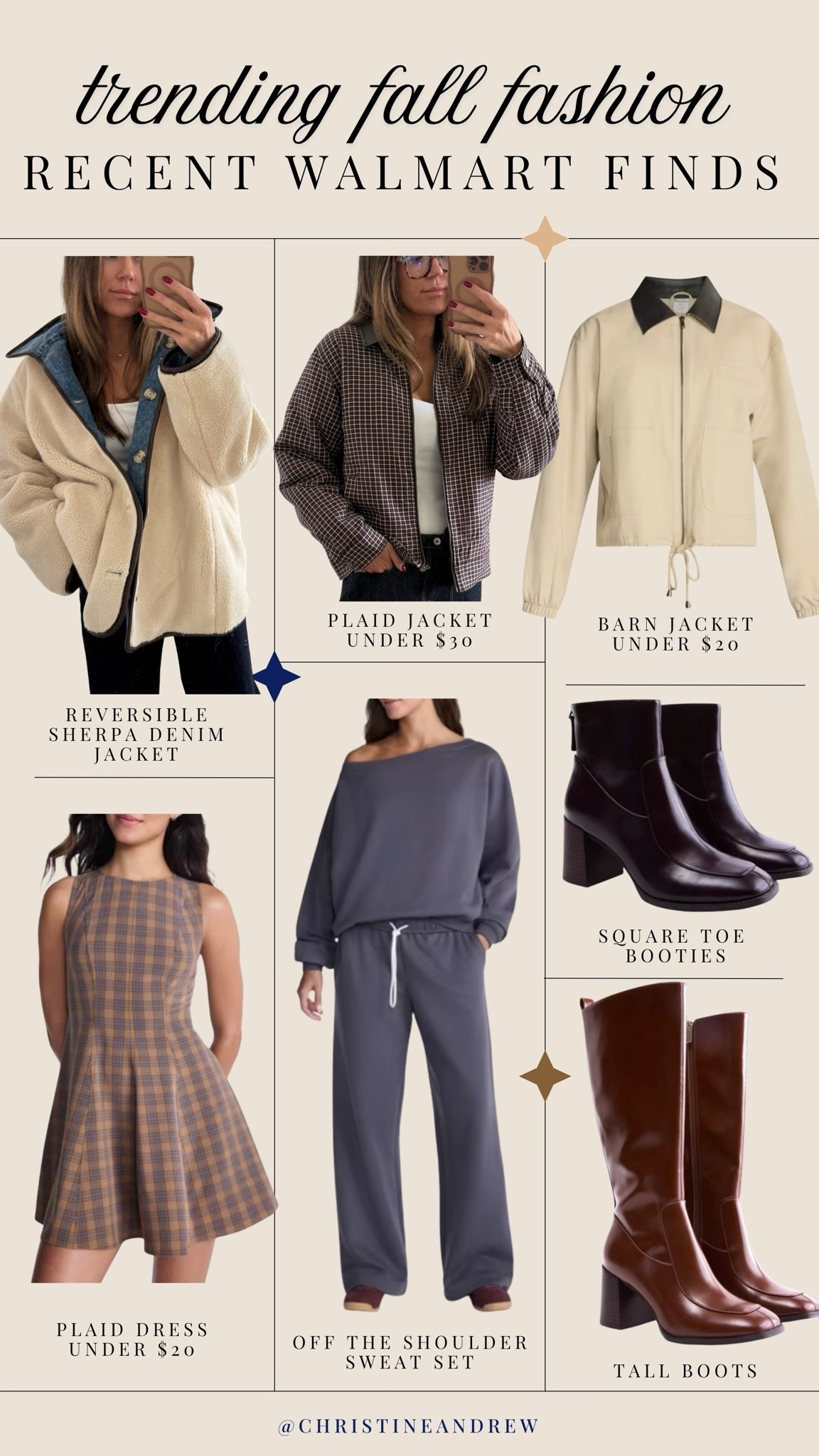 Recent fall fashion finds from @Walmart 

Fall outfit, fall jacket, sherpa jacket, fall boots, plaid jacket, denim jacket, barn jacket, plaid dress

#LTKootd #LTKOver40 #LTKSeasonal
