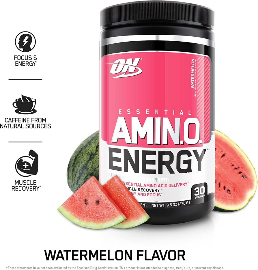 Optimum Nutrition Amino Energy - Pre Workout with Green Tea, BCAA, Amino Acids, Keto Friendly, Gr... | Amazon (US)