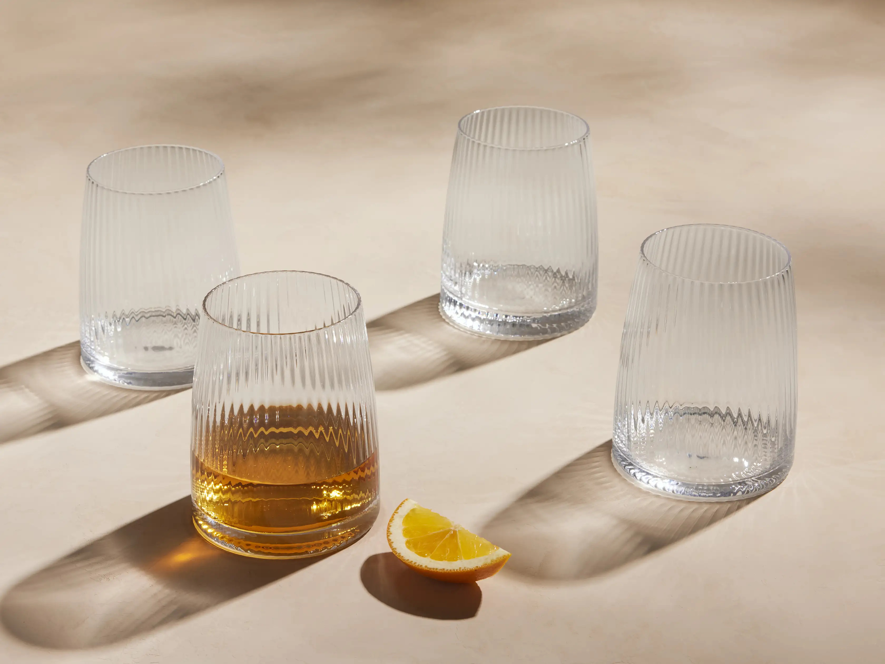Ada Double Old Fashioned Glasses (Set of 4) | Arhaus