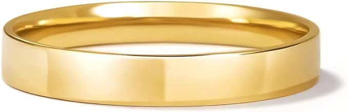 14K Gold Filled Ring High Polish Plain Tarnish Resistant Comfort Fit Eternity Wedding Band 1mm 2m... | Amazon (US)