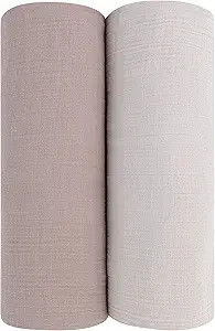 Ely’s & Co. Cotton Muslin Swaddle Blanket 2-Pack for Baby Boy and Baby Girl— 100% Cotton Musl... | Amazon (US)