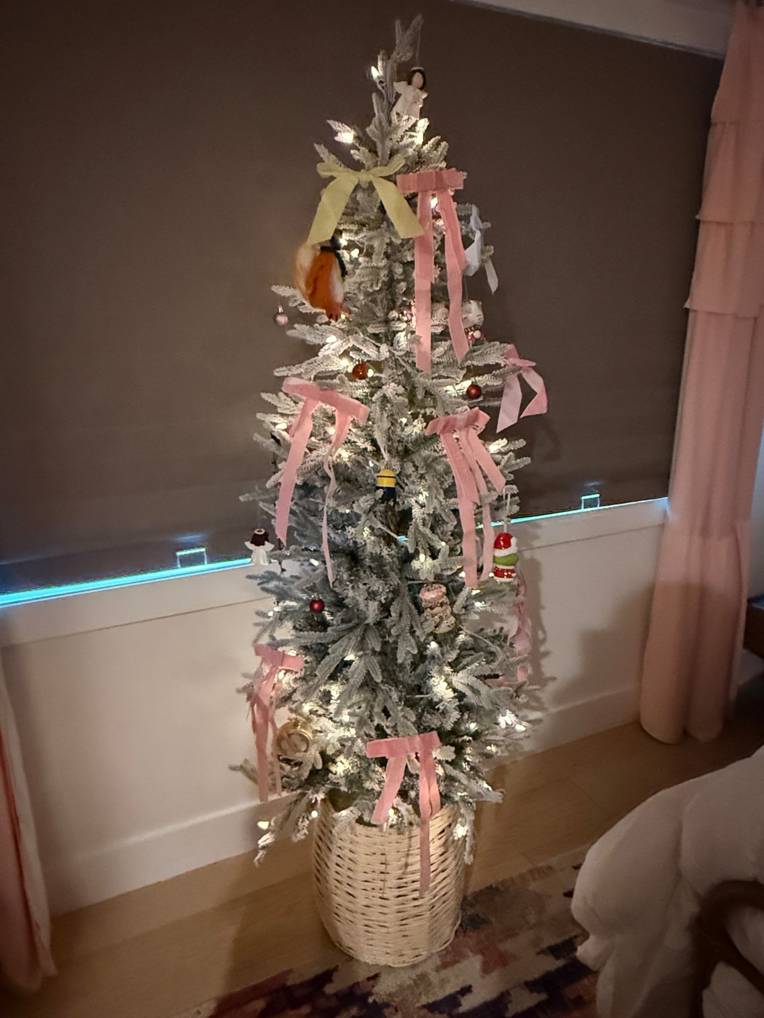 The perfect tree for kids rooms, small spaces, basements, etc! #flockedtree #6fttree #holidaydecor #festive 

#LTKHoliday #LTKHome #LTKKids