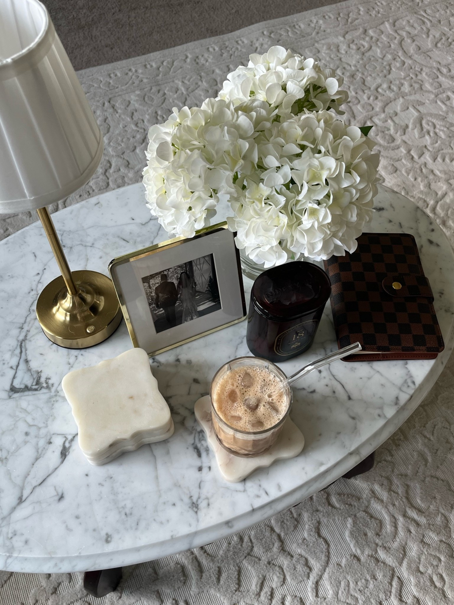 The perfect way to start off a new week ☕️ Love taking a minute in the morning to plan out my week & enjoy my iced latte 🤍

Coffee break, iced latte, coffee table, home decor, planner, Monday morning wfh aesthetic, cozy aesthetic

#LTKHome