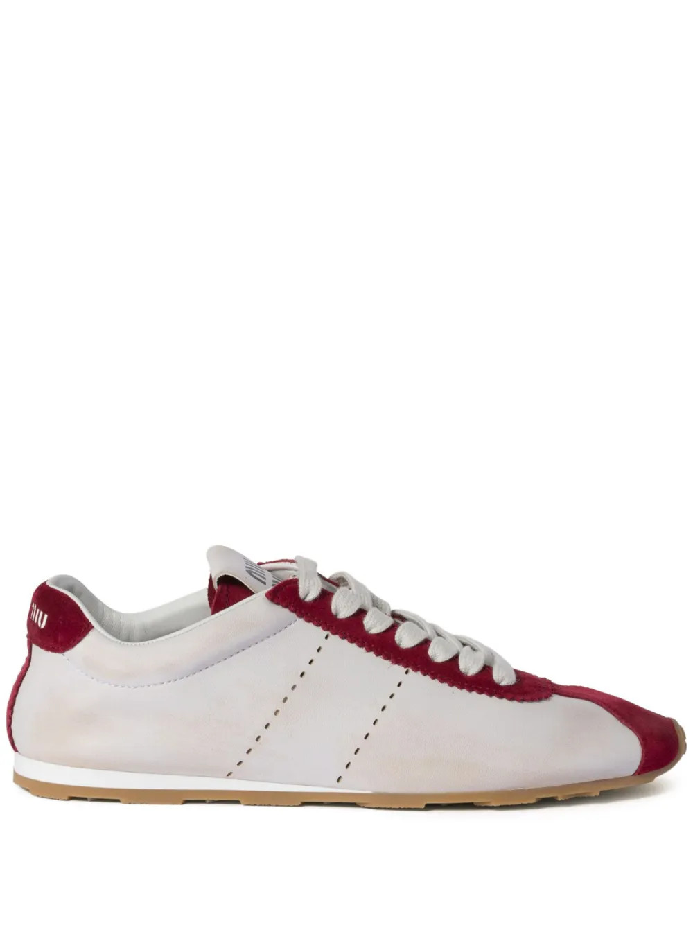 Miu Miu Plume Sneakers | White | FARFETCH | Farfetch Global