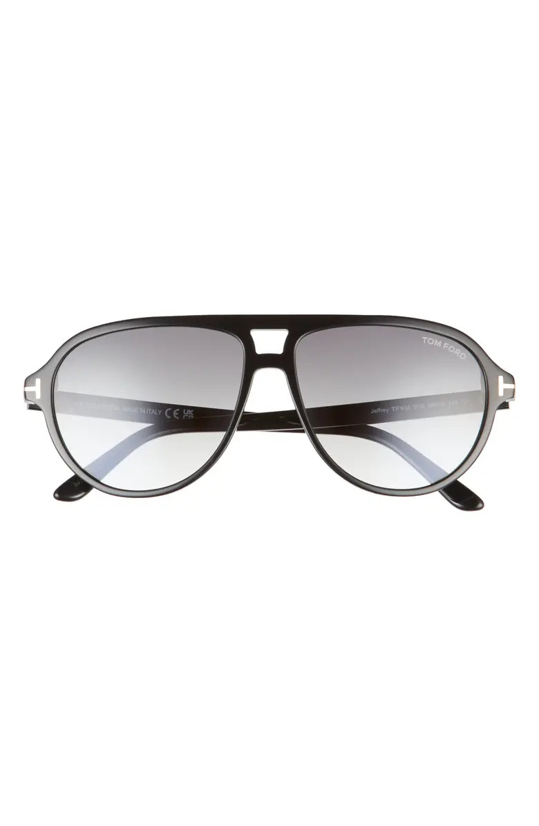 Jeffrey 59mm Gradient Pilot Sunglasses | Nordstrom