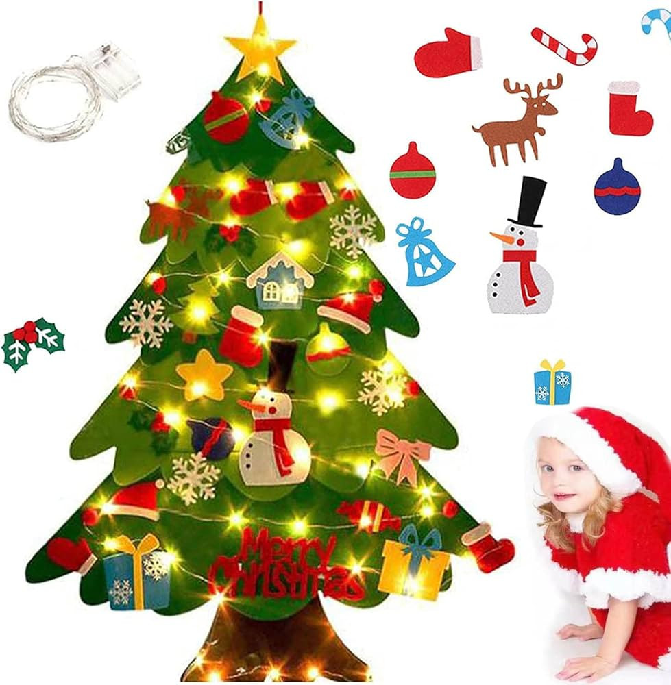 Montessori Christmas Tree for Toddlers, Montessori Christmas Tree with Lights, Kids Interactive C... | Amazon (US)