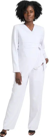 2-Piece Faux Wrap Pantsuit | Nordstrom