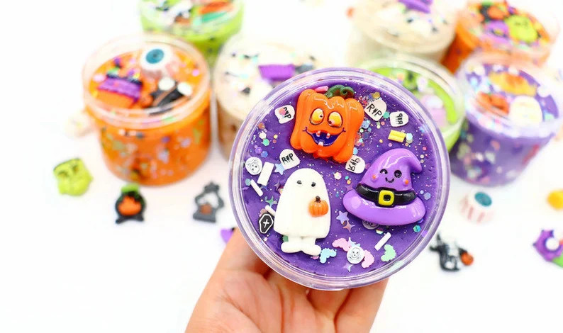 Halloween Play Dough Jar, Halloween Playdough Kit, Halloween Sensory Kit, Sensory Kit, Halloween ... | Etsy (US)