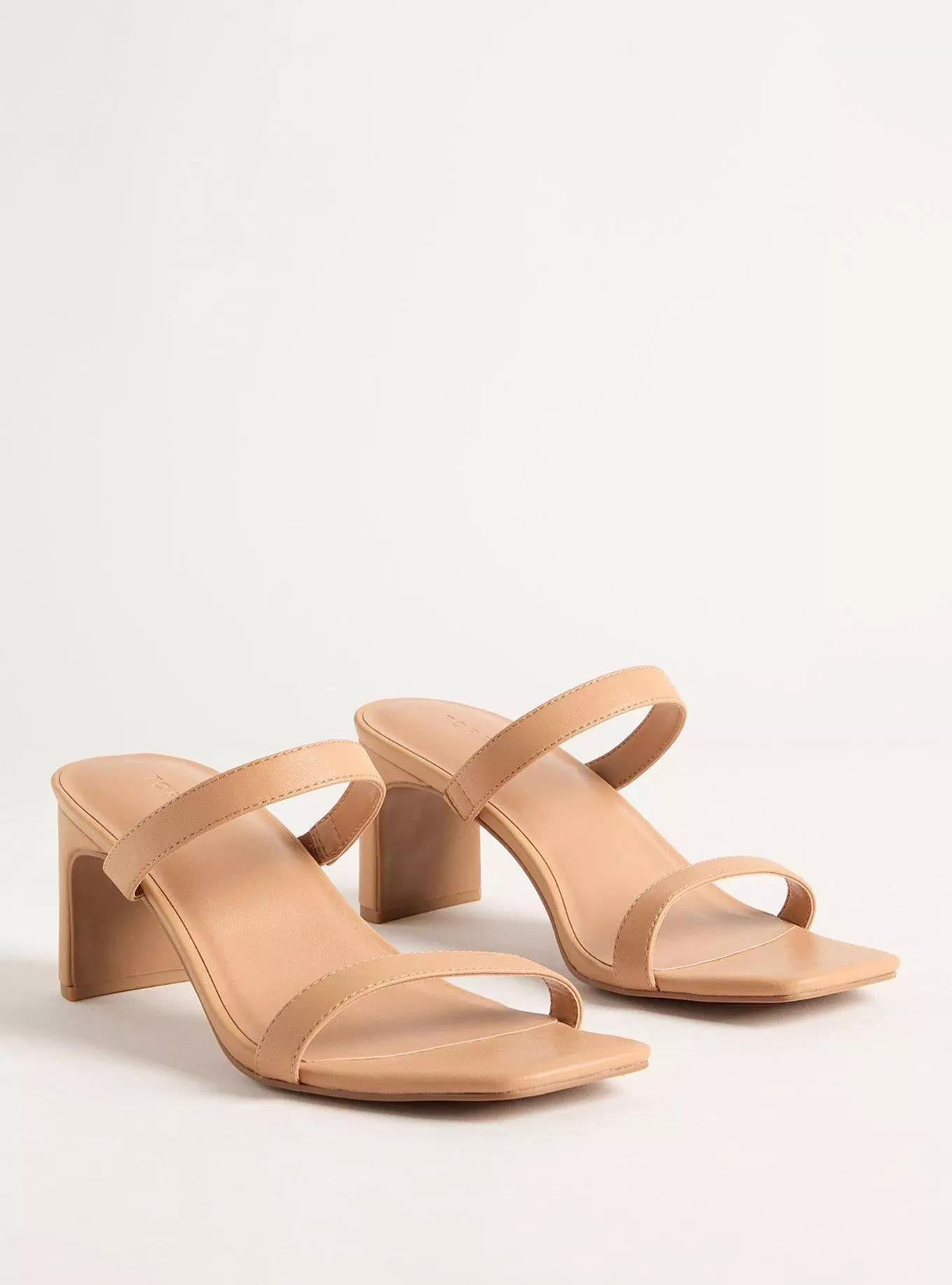 Square Toe Double Strap Heel (WW) | Torrid (US & Canada)